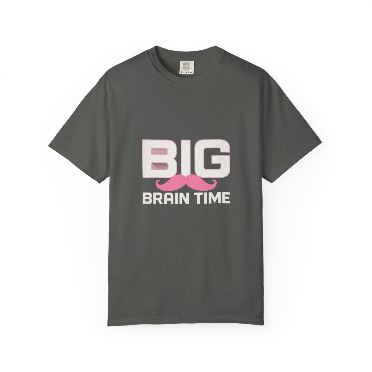 Markiplier Big Brain Time Pink Mustache T-Shirt - alternate angle 3, merchandise