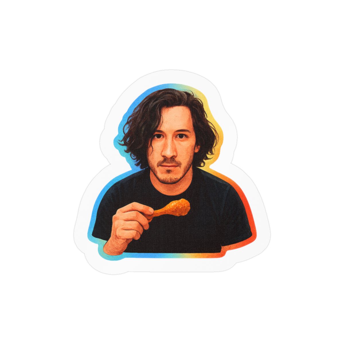 Markiplier Holographic Die-Cut Sticker | Shiny Vinyl Decal