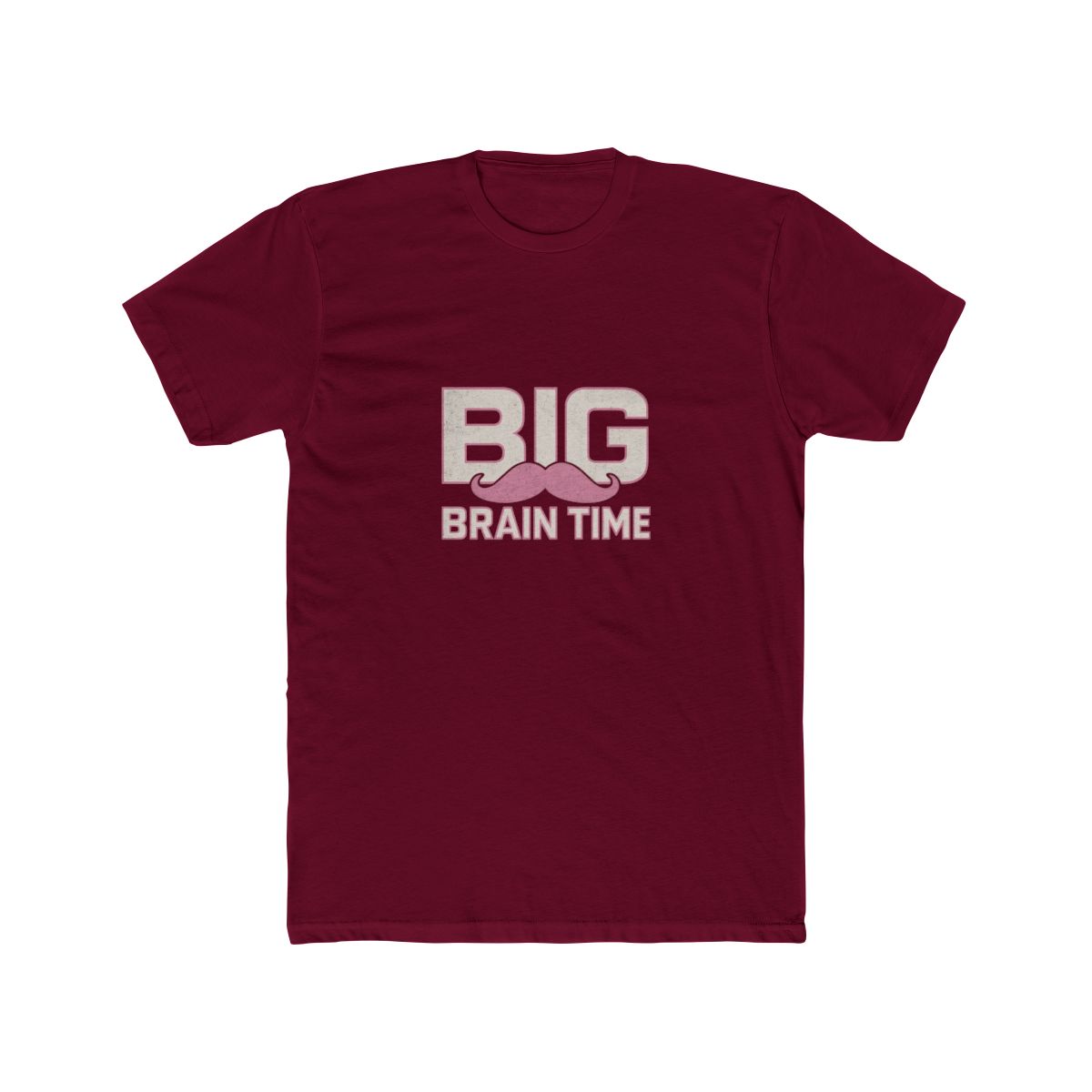 Markiplier Big Brain Time Pink Mustache T-Shirt - alternate angle 3, merchandise