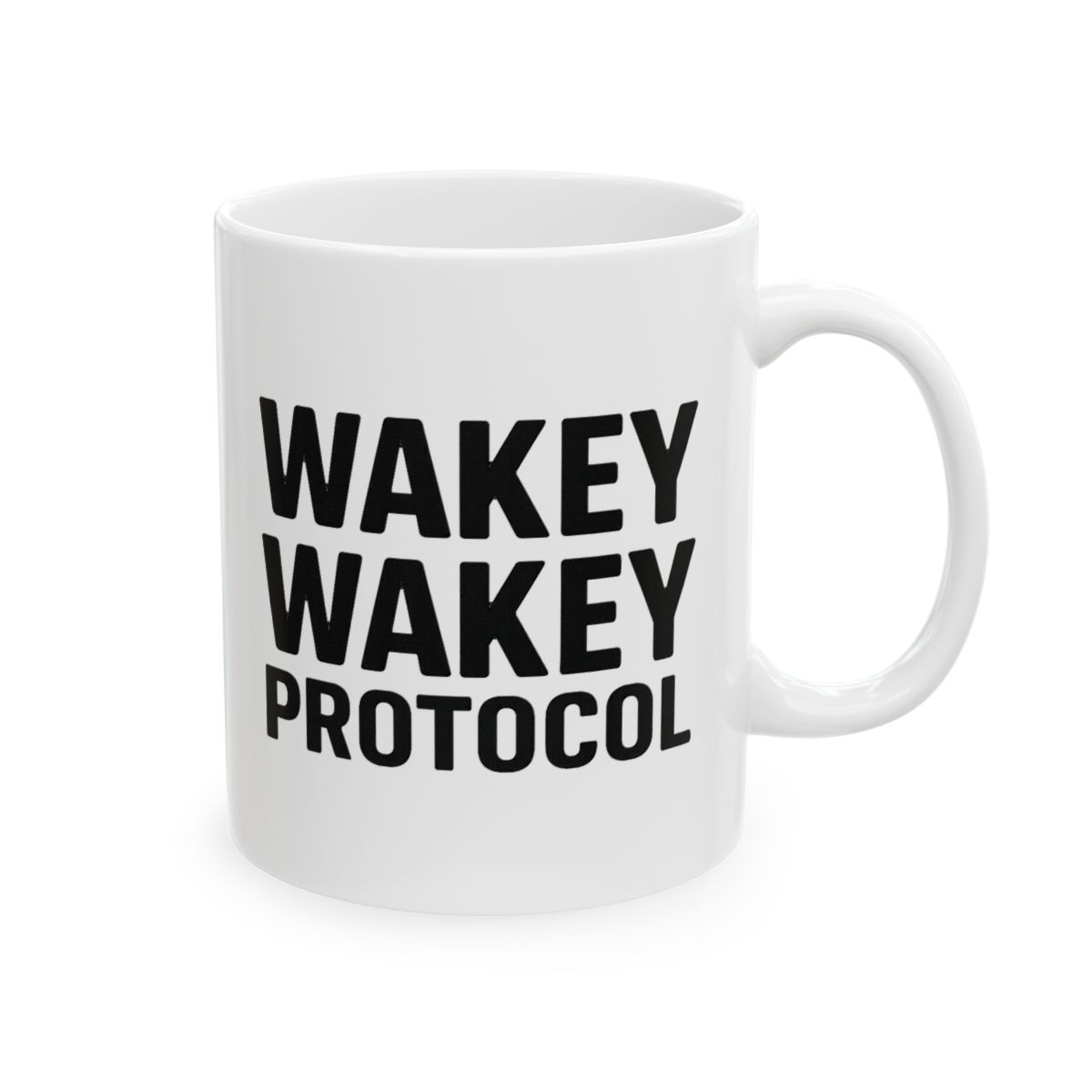 Wakey Wakey Protocol | Funny Coffee Mug, Morning Humor Cup, Caffeine Gift