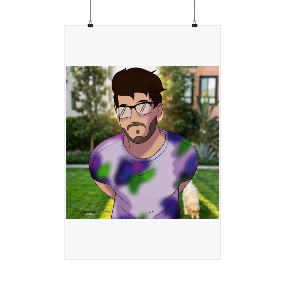 Markiplier Selfie All Over Print - alternate angle 1, merchandise