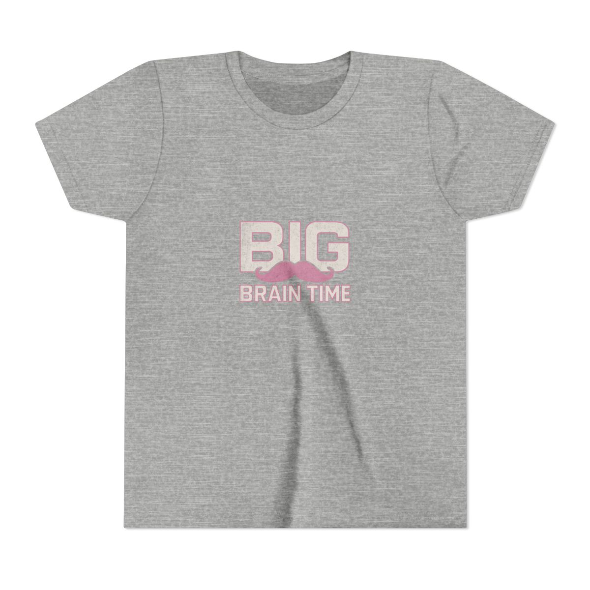 Markiplier Big Brain Time Pink Mustache Kids T-Shirt - alternate angle 3, merchandise