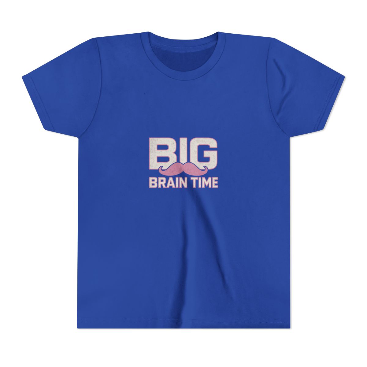 Markiplier Big Brain Time Pink Mustache Kids T-Shirt - alternate angle 4, merchandise