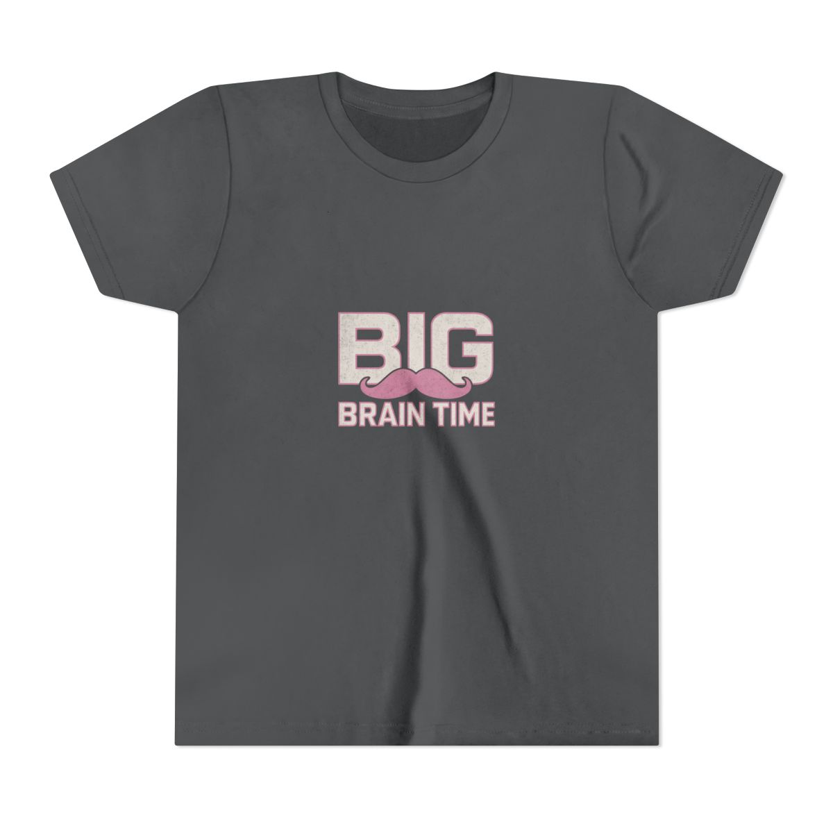 Markiplier Big Brain Time Pink Mustache Kids T-Shirt - alternate angle 5, merchandise
