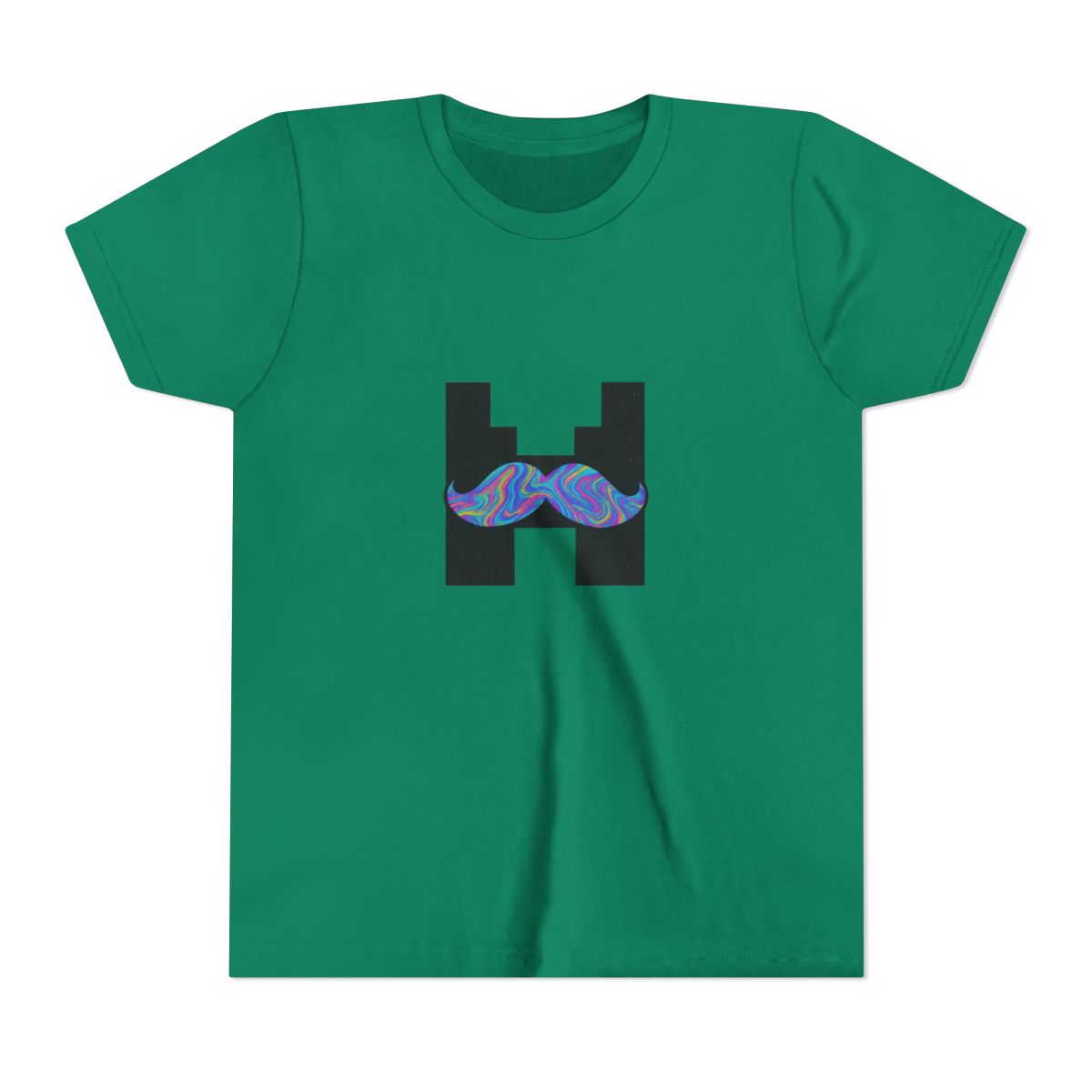 Markiplier Trippy Logo Psychedelic Kids T-Shirt - alternate angle 3, merchandise