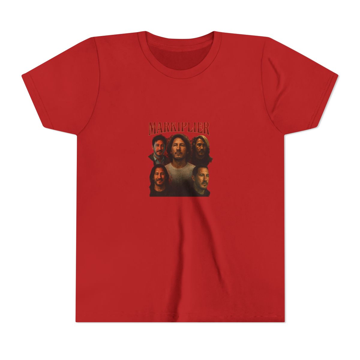 Markiplier Vintage Retro Graphic Kids T Shirt - YouTube Gaming Fan Gift - alternate angle 2, merchandise