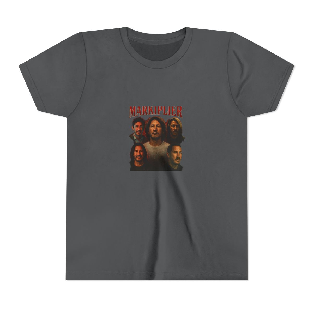 Markiplier Vintage Retro Graphic Kids T Shirt - YouTube Gaming Fan Gift - alternate angle 5, merchandise