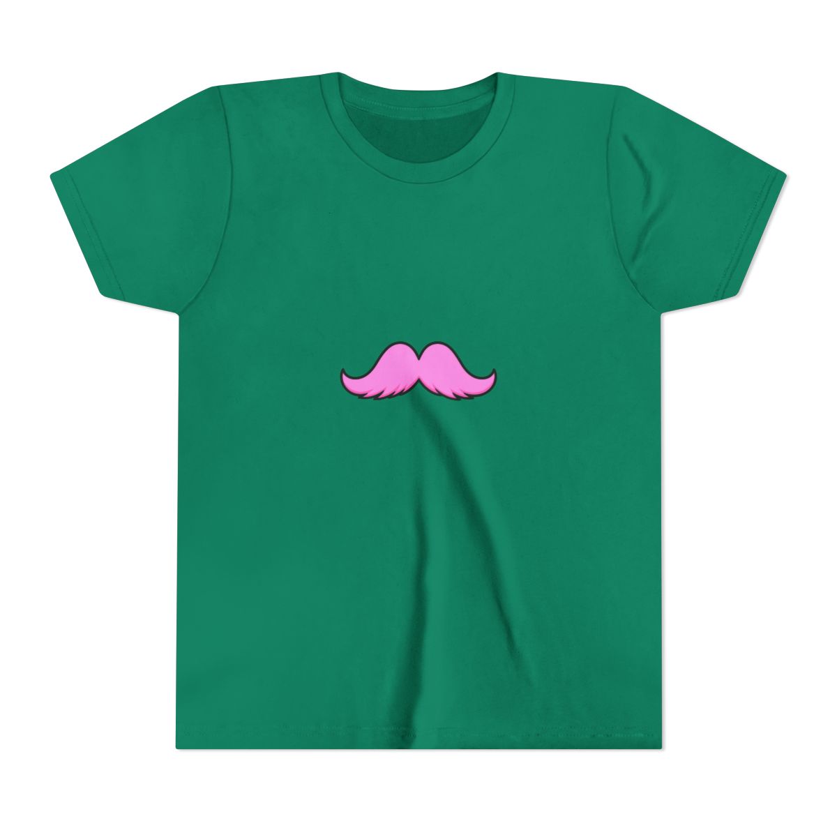 The Pink Stache Kids T-Shirt - alternate angle 2, merchandise