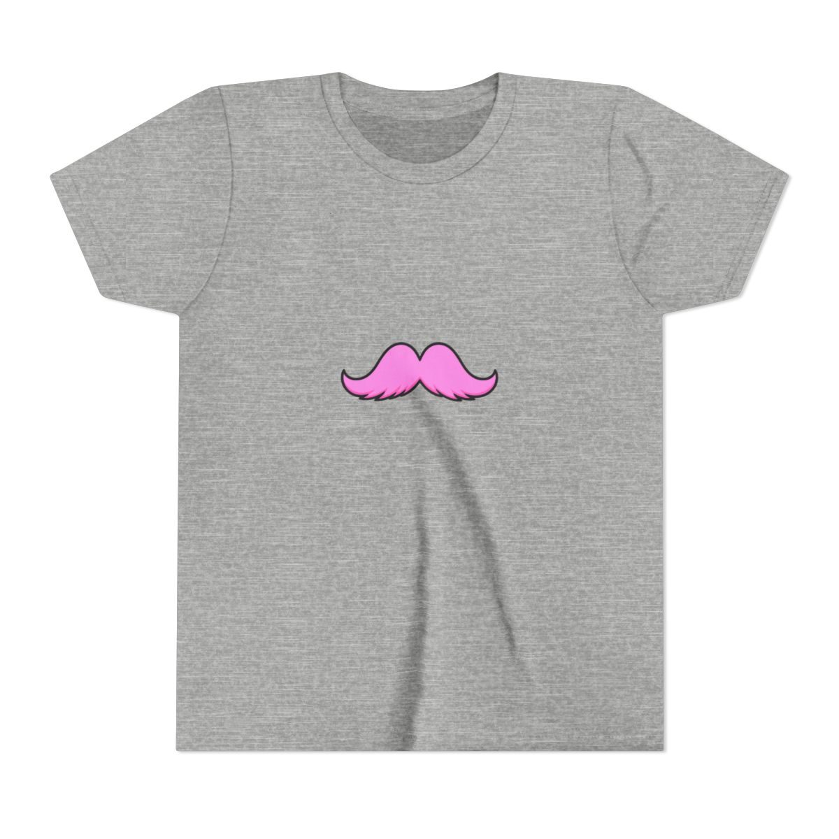 The Pink Stache Kids T-Shirt - alternate angle 3, merchandise